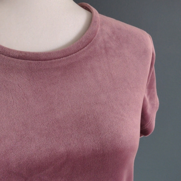 Garage Mauve Velour Top - Picture 2 of 8